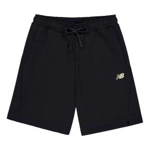 New Balance NB Logo Cotton Short Asia Sizing 'Black' AMS41366-BK