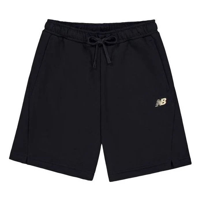 New Balance NB Logo Cotton Short Asia Sizing 'Black' AMS41366-BK