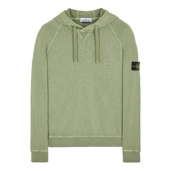 STONE ISLAND Waffen Patch Hoodie 'Green' 781562160-V0155