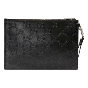 Gucci GG Embossed Pouch 'Black' 625569-1W3AN-1000