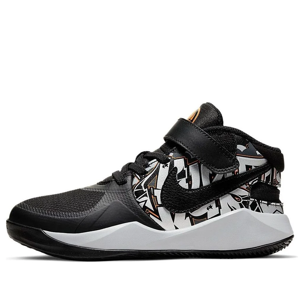(PS) Nike Team Hustle D 9 FlyEase 'Black White Bright Orange' CQ4868-001