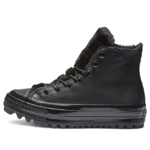 (WMNS) Converse Chuck Taylor All Star Street Warmer Ripple 'Black' 562422C