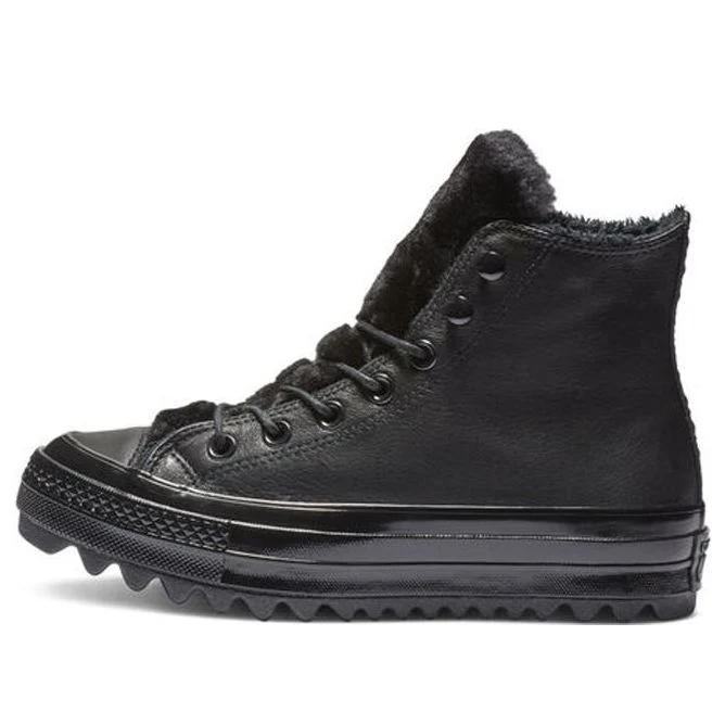 (WMNS) Converse Chuck Taylor All Star Street Warmer Ripple 'Black' 562422C