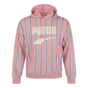 PUMA Living Series Downtown PO Graphic Hoody Pink Red 596004-14