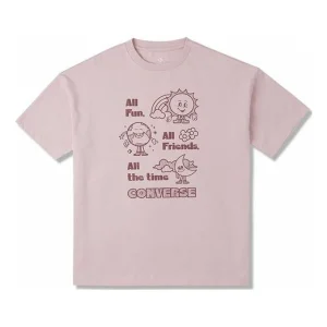 (WMNS) Converse Block Party Oversized Tee Asia Sizing 'Pink' 10025885-A02