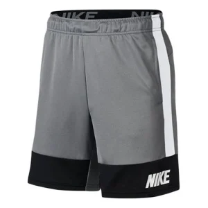 Nike Dri-Fit Series Contrasting Colors Sports Shorts Gray CU3468-084