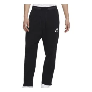Nike Sportswear French Terry Embroidery Pattern Long Pant Male Black CU3821-001