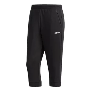 Men's adidas neo C+ 3/4 TP Slim Fit Sports Cropped Pants/Trousers Black DM4266