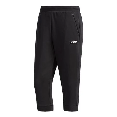 Men's adidas neo C+ 3/4 TP Slim Fit Sports Cropped Pants/Trousers Black DM4266