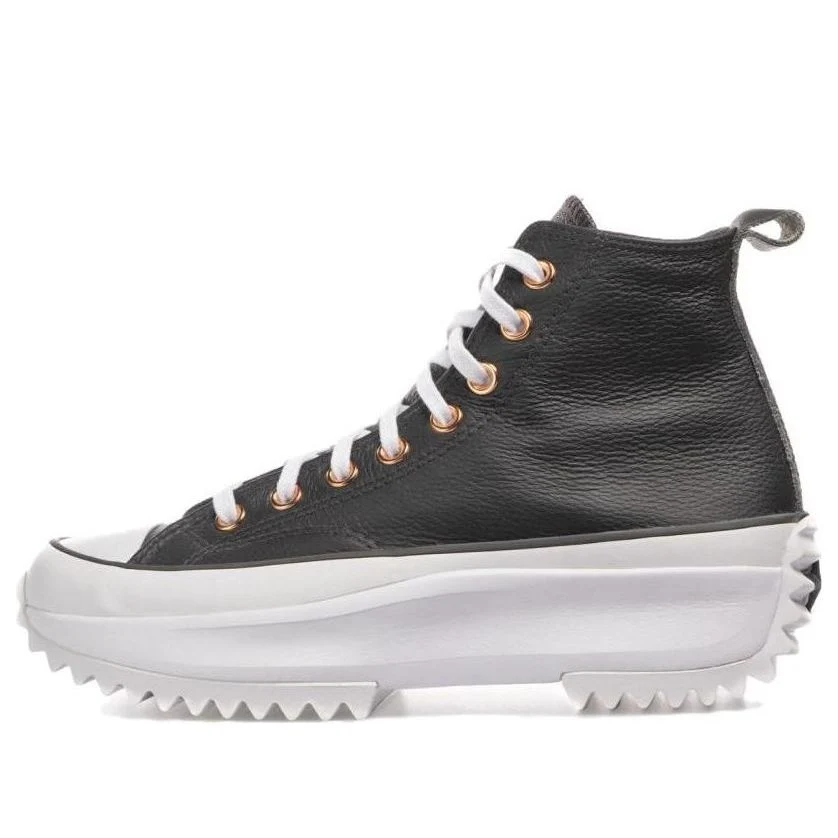 Converse Run Star Hike Platform Metallic & Leather High Top 'Black' A04183C
