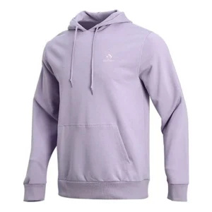 Men's Converse Athleisure Casual Sports Hooded Pullover Knit Light Purple 10020343-A19