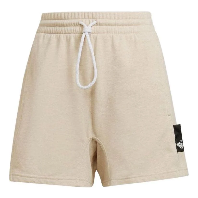 (WMNS) adidas Sportswear Studio Lounge Shorts Asia Sizing 'Beige' HE3092
