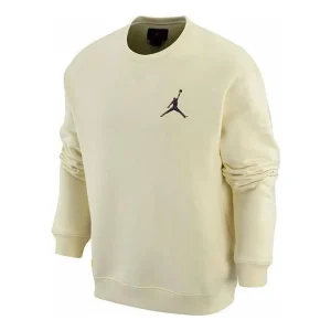 Air jordan logo sweatshirt 'Cream' FB7658-113