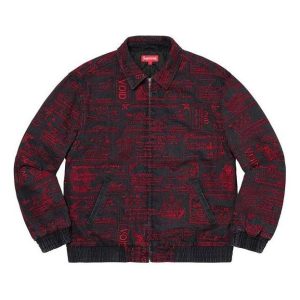 Supreme Checks Embroidered Denim Jacket 'Red Black' SUP-SS20-453