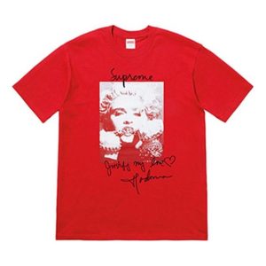 Supreme FW18 Madonna Tee Red Printing Short Sleeve Unisex SUP-FW18-003