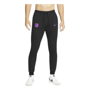 Nike Dri-FIT Barcelona Solid Color Quick Dry Knit Lacing Soccer/Football Sports Pants Black DB7873-014
