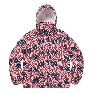 Supreme Raglan Court Jacket 'Red White Black' SUP-SS20-551