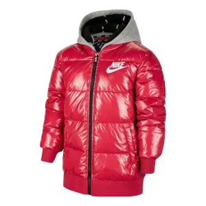 (PS) Nike Glossy Hooded Jacket 'Red' HA5144-640