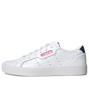 (WMNS) adidas originals Sleek 'Cloud White Crew Navy' FY6669