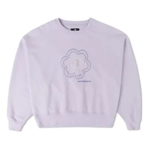 (WMNS) Converse Floral Crewneck Asia Sizing 'Lilac' 10025522-A02