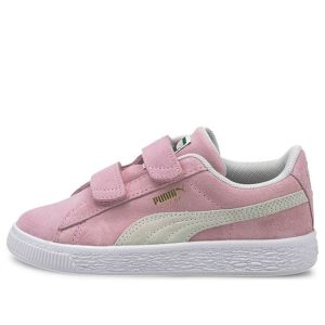 (PS) PUMA Suede Classic Xxi Casual Board Shoes White/Pink 380563-05