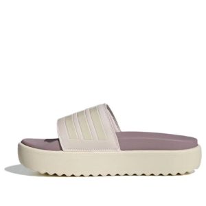 (WMNS) adidas Adilette Platform Slides Asia Sizing 'Mauve Wonder White' IF1620