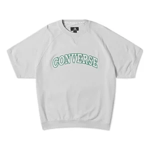 Converse Retro Chuck Crew Fossilized T-shirt Asia Sizing 'Grey' 10026428-A03
