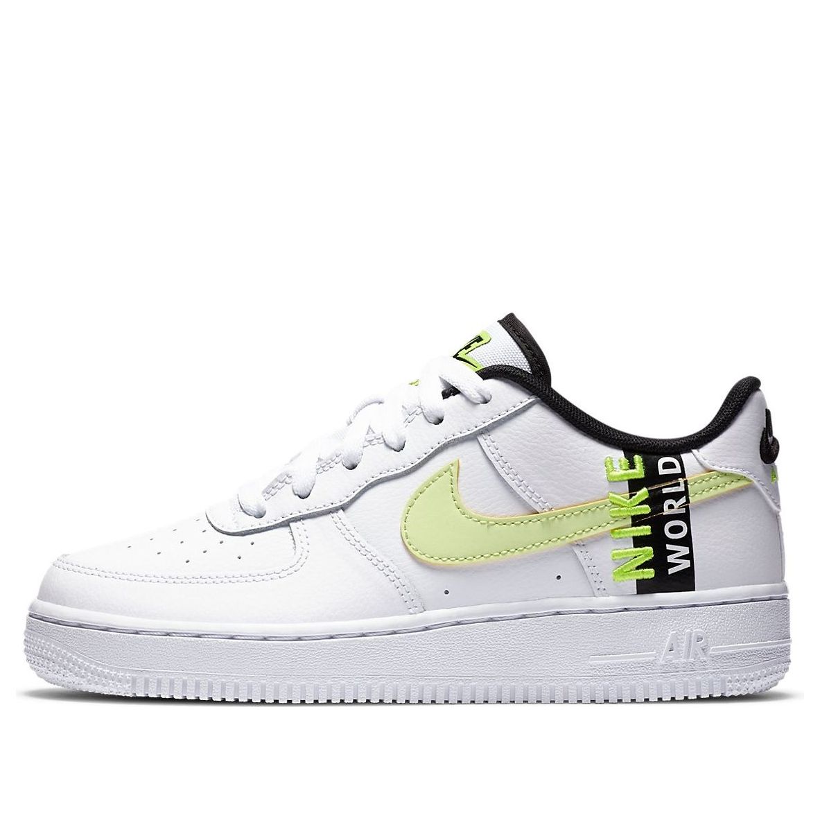 (GS) Nike Air Force 1 LV8 1 'Worldwide Pack - White Barely Volt' CN8536-100