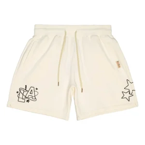 Mitchell & Ness x Fred Segal LA Stars Fleece Shorts 'Beige' SHORLD21107-MNCREA