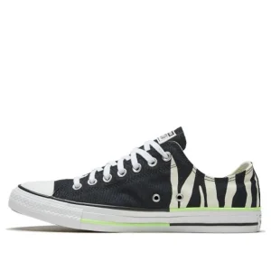 Converse Chuck Taylor All Star 'Black Zebra Print Neon Green' 167667C