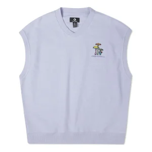 Converse Herringbone Terry Knit Vest Asia Sizing 'Purple' 10023273-A02
