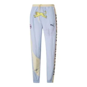 PUMA X KIDSUPER Studios Track Pants 'Purple Yellow Black' 598462-38