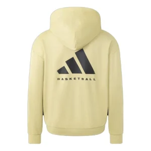 adidas Basketball Sueded Hoodie 'Halo Gold' IN7706