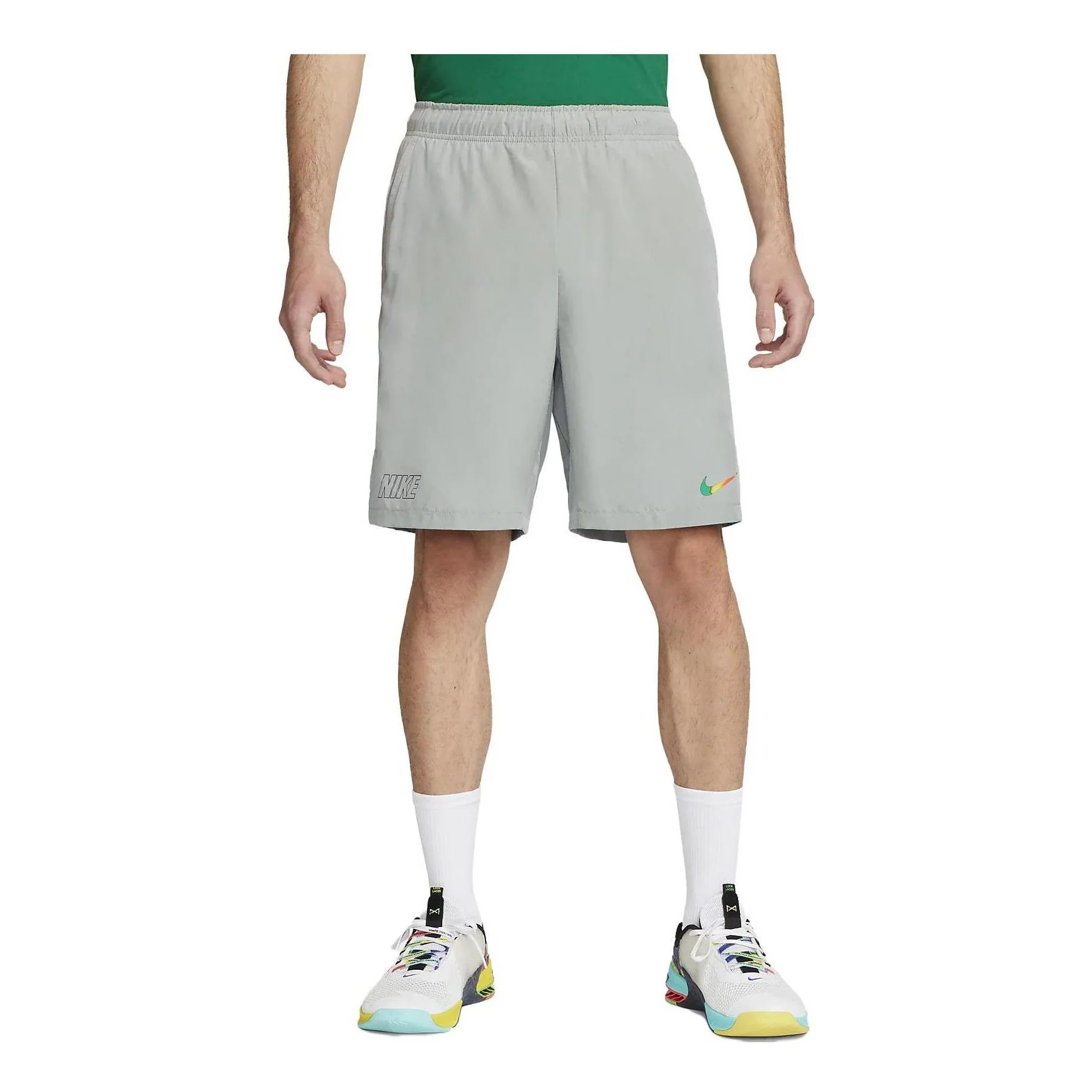 Nike Dri-FIT Flex 23cm Woven Fitness Shorts 'Grey' FD2640-077