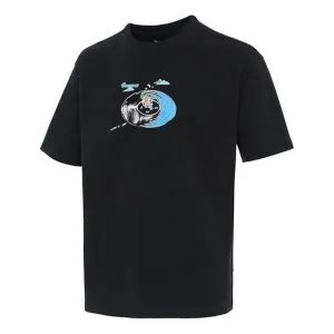 Converse Disk Jockey Logo T-Shirt Asia Sizing 'Black' 10024875-A03