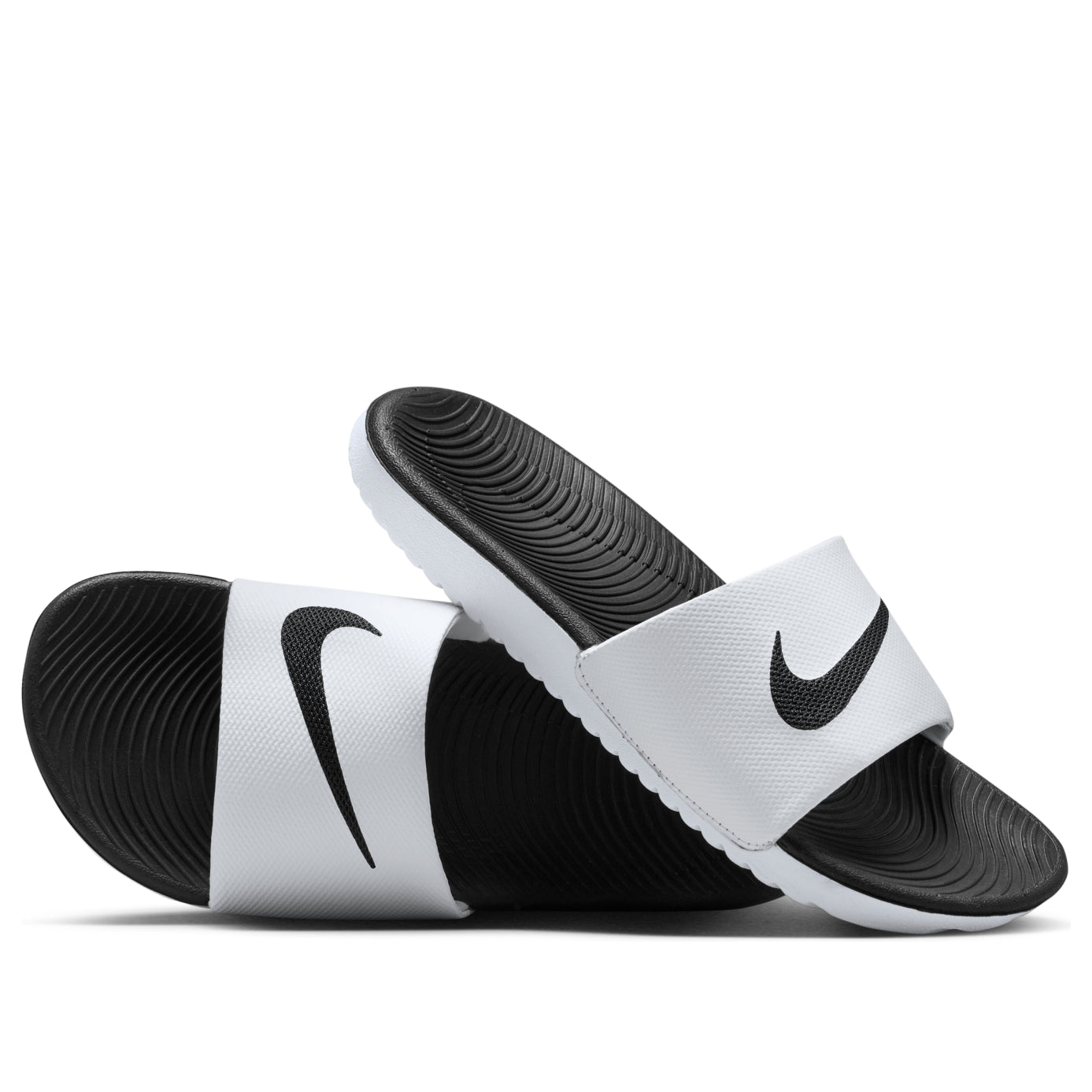 (GS) Nike Kawa Slide 'White Black' 819352-100
