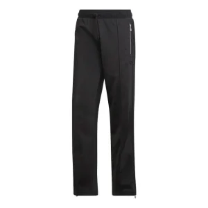Men's adidas originals Fb Loose Tp Solid Color Retro Sports Pants/Trousers/Joggers Black HD4798