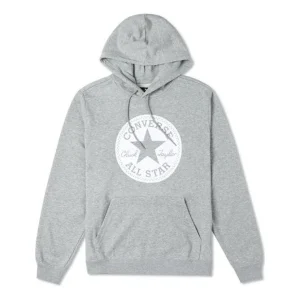 Converse Go-To Chuck Taylor Patch French Terry Hoodie Asia Sizing 'Grey' 10023859-A04