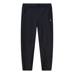 FILA Stripe Straight Knit Casual Long Pants Blue F11M111608F-NV