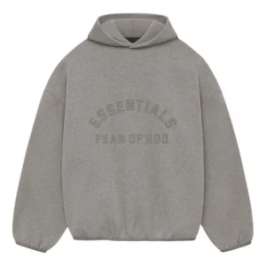 Fear of God Essentials Nylon Fleece Hoodie 'Heather Grey Dust' 202SU244311F