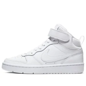 (GS) Nike Court Borough Mid 2 'Triple White' CD7782-100