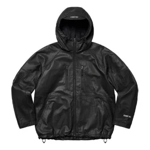 Supreme GORE-TEX Leather Jacket 'Black' SUP-SS22-263