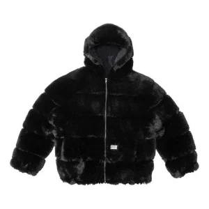 Supreme x WTAPS Faux Fur Hooded Jacket 'Black' SUP-FW21-343