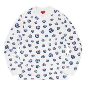 Supreme Interstate Waffle Thermal 'White Blue Red' SUP-FW20-245