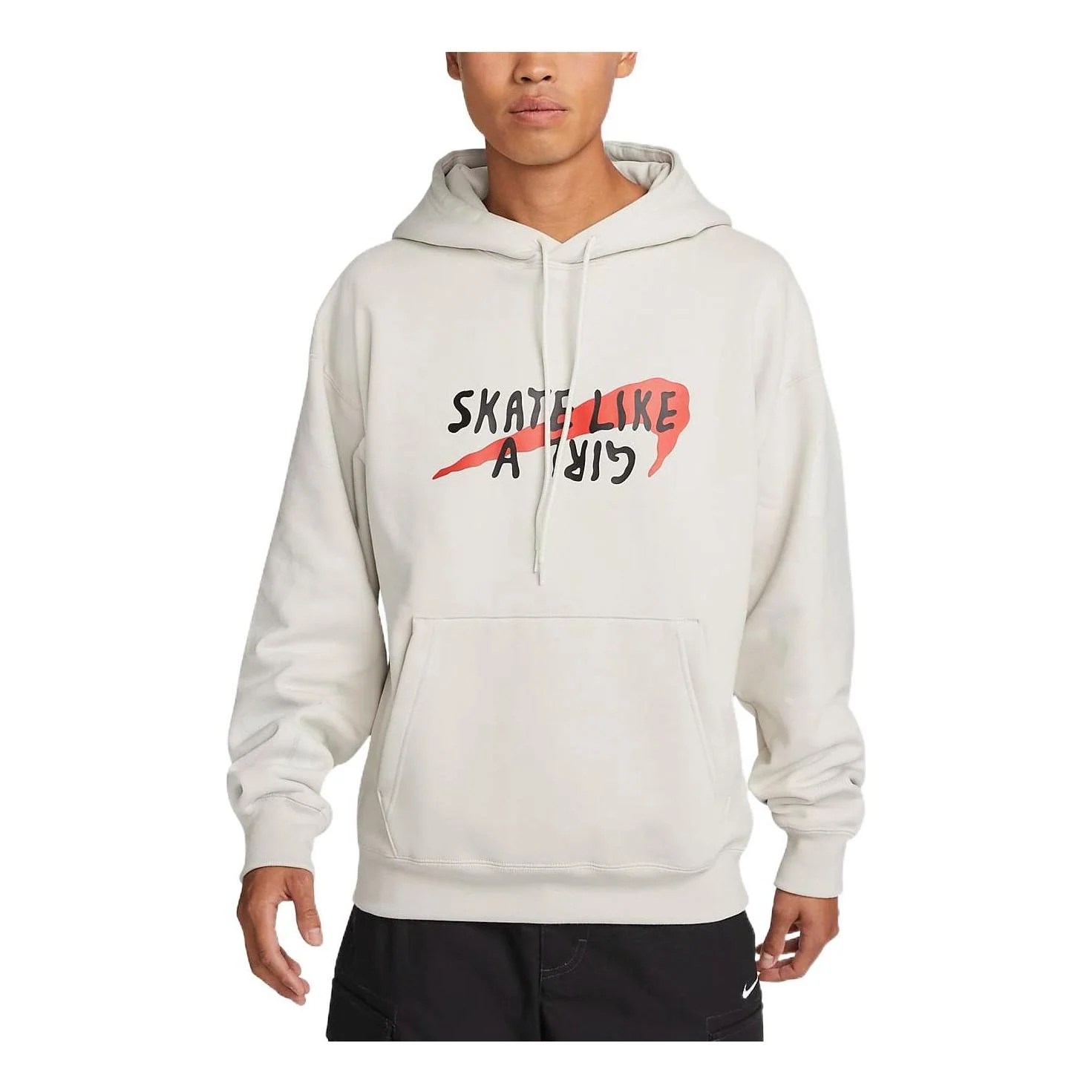 Nike Skate like a girl graphic hoodie 'Rice White' DQ7305-072