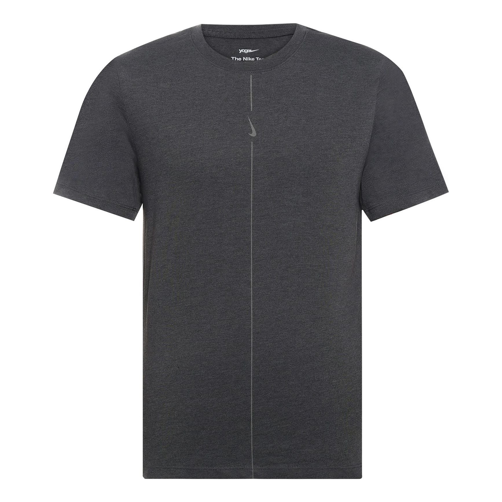 Nike Yoga Dri-FIT Quick Dry Sports Round Neck Short Sleeve Black Gray Blackgray DO0775-010