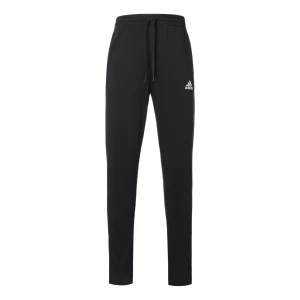 adidas Essentials Solid Color Slim Fit Running Sports Pants Black GK9222