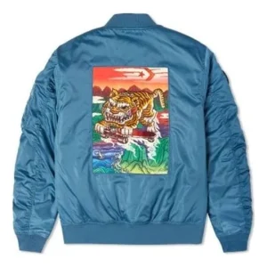 Converse CNY Tiger Bomber Jacket Asia Sizing 'Blue Multi' 10024146-A01