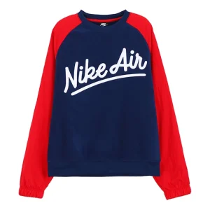 Nike AS Men's Sportswear Air Crew MX SSNL Blue VOID 'Red Blue' BV5188-492