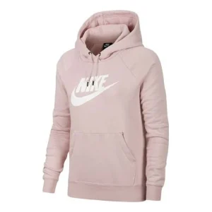(WMNS) Nike Sportswear NSW Logo Hoodie 'Pink' BV4127-645